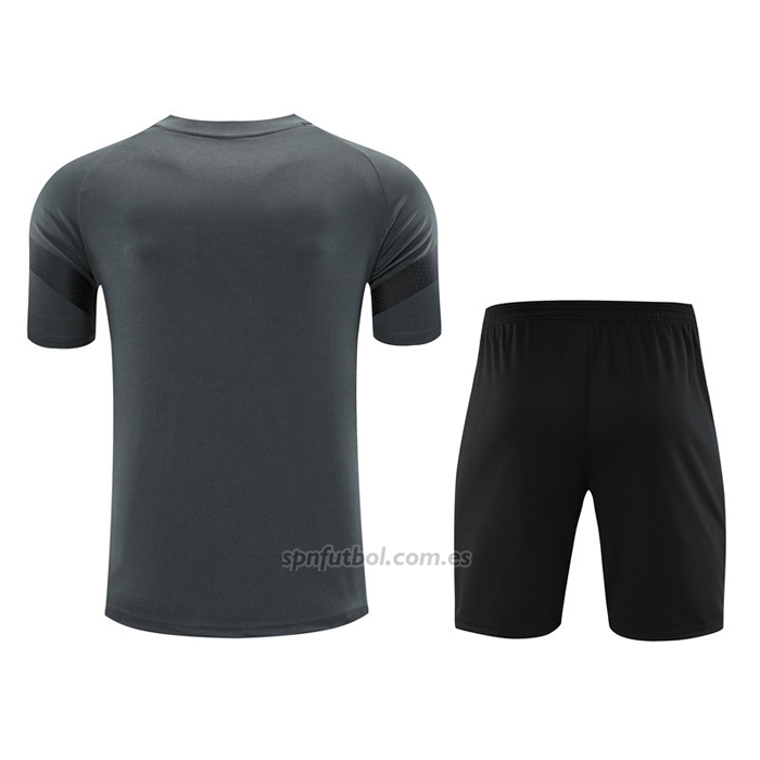 Chandal del Borussia Dortmund Manga Corta 2022-2023 Gris - Pantalon Corto